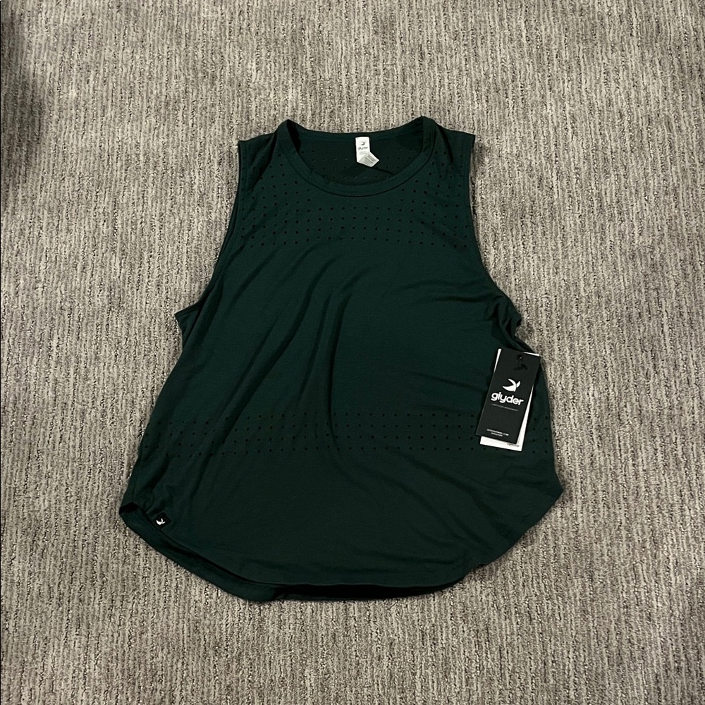 Glyder Women's Dark Green Tank Top